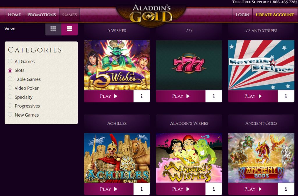 Aladdins Gold Casino No Deposit Bonus Codes (100 Free Spins) 2025