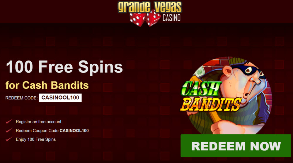 Grande vegas casino $100 no deposit bonus codes 2018 usa