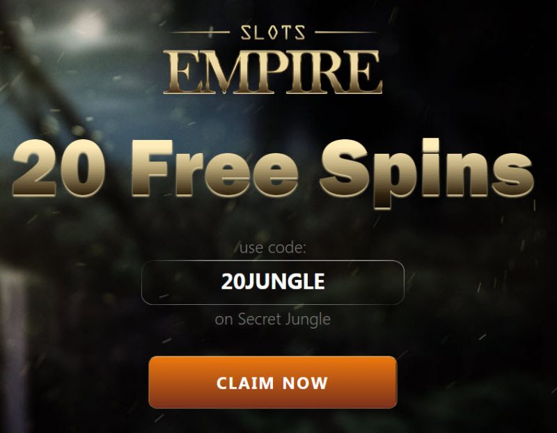 SlotEmpire no deposit bonus codes