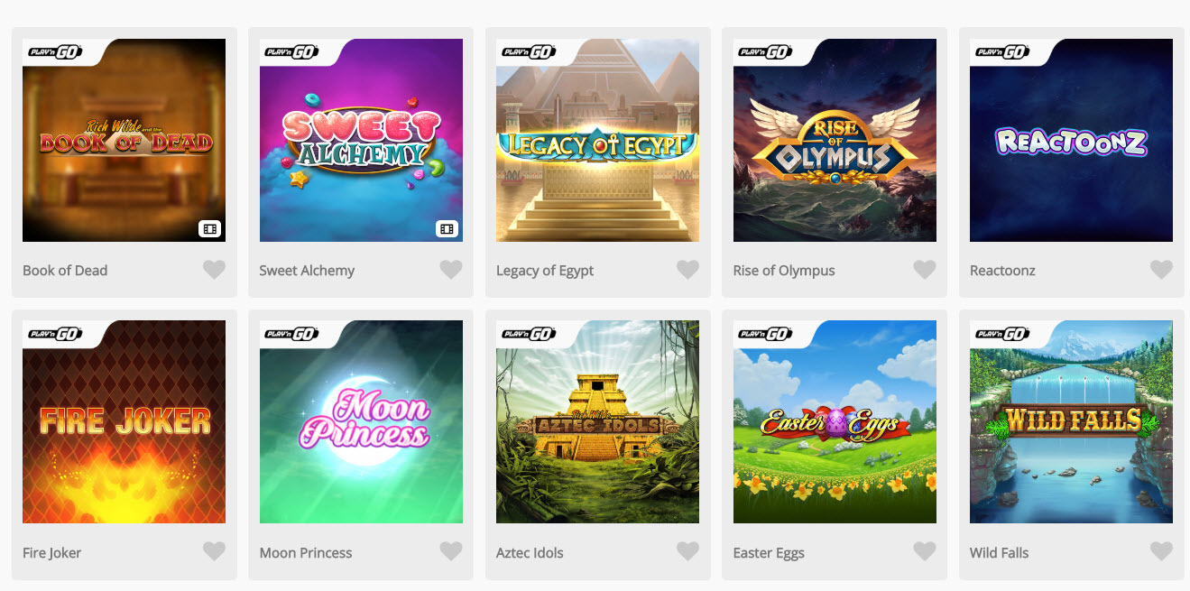 casimba casino games