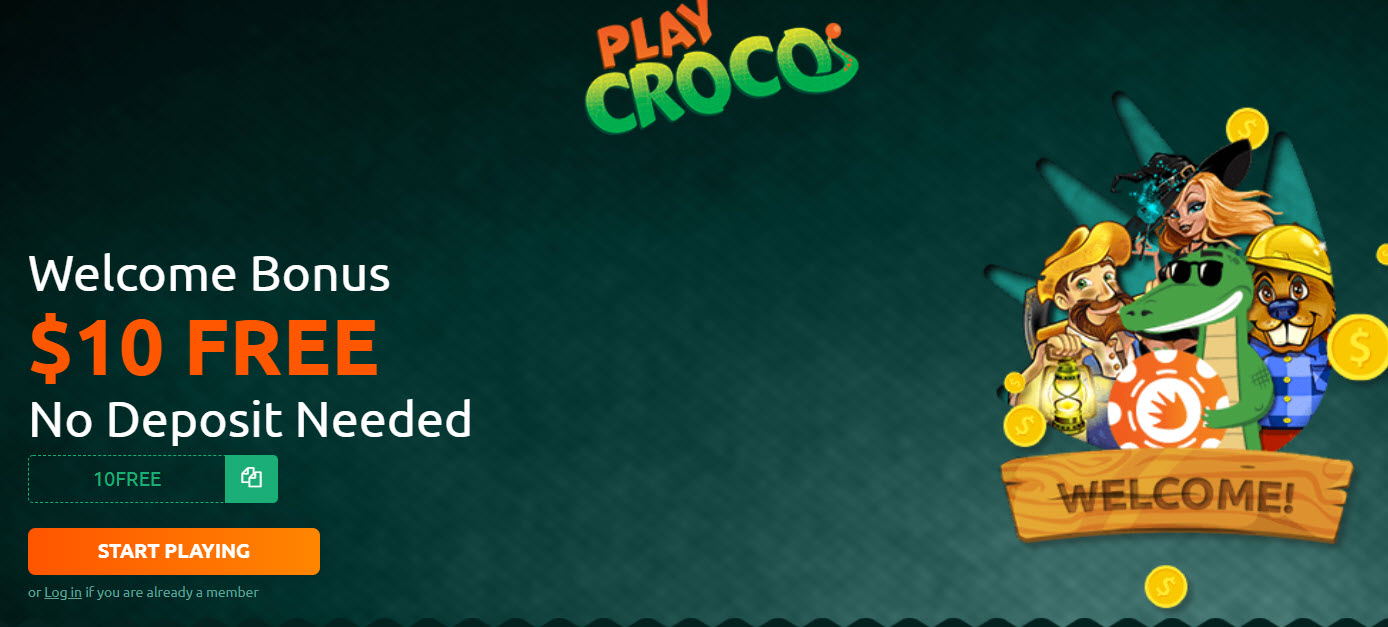 playcroco no deposit bonus