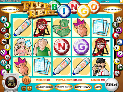 five reel bingo slot