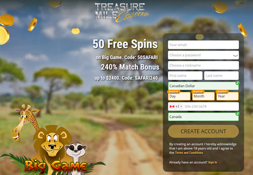 treasure mile casino