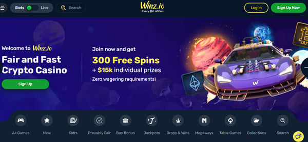 Winz Casino No Deposit Bonus